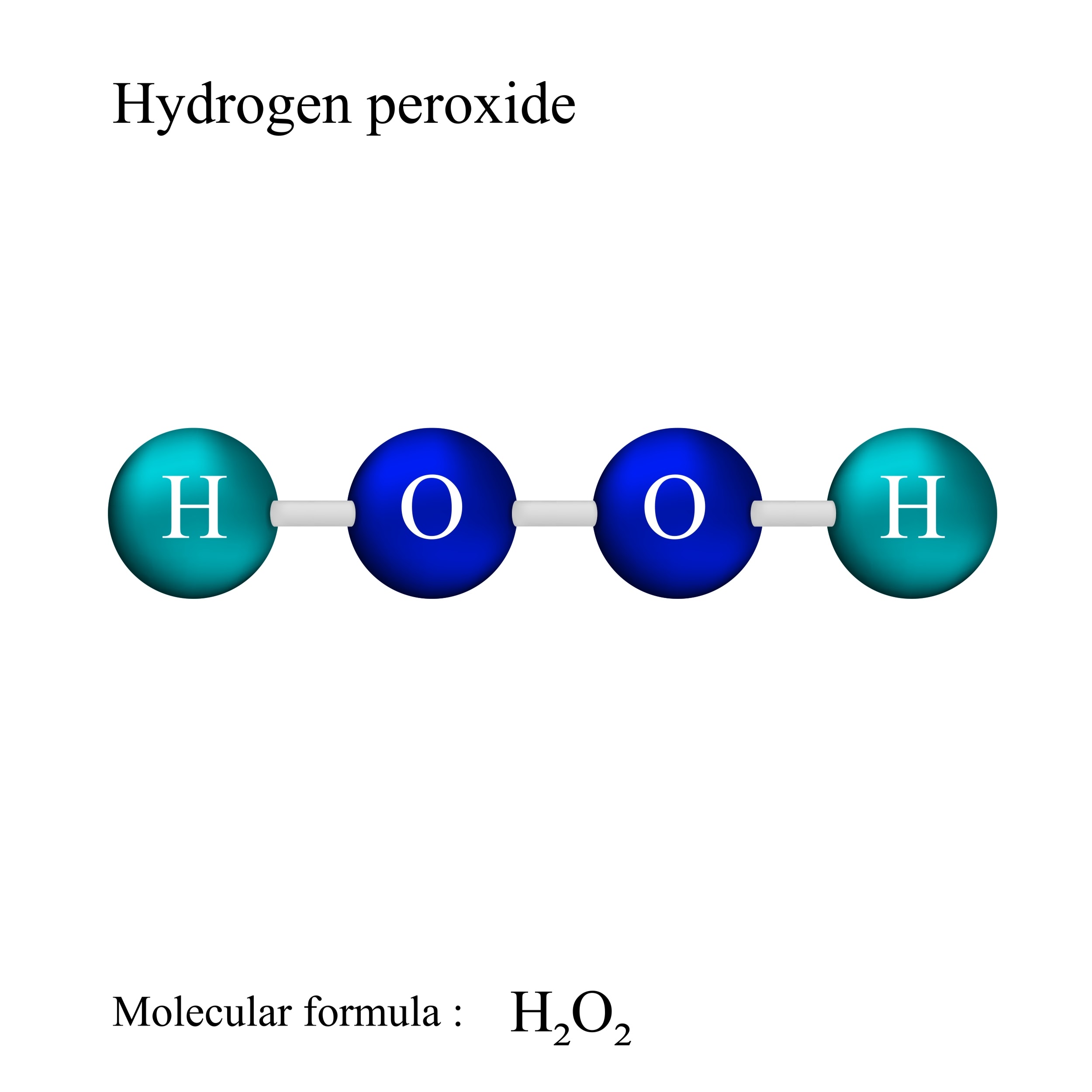 Image: chemical structure of hydrogen peroxide